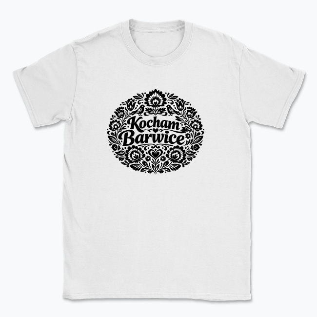 Kocham Barwice Folk Art - T-shirt