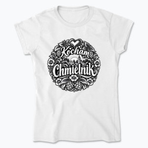 Kocham Chmielnik Folk - Koszulka damska