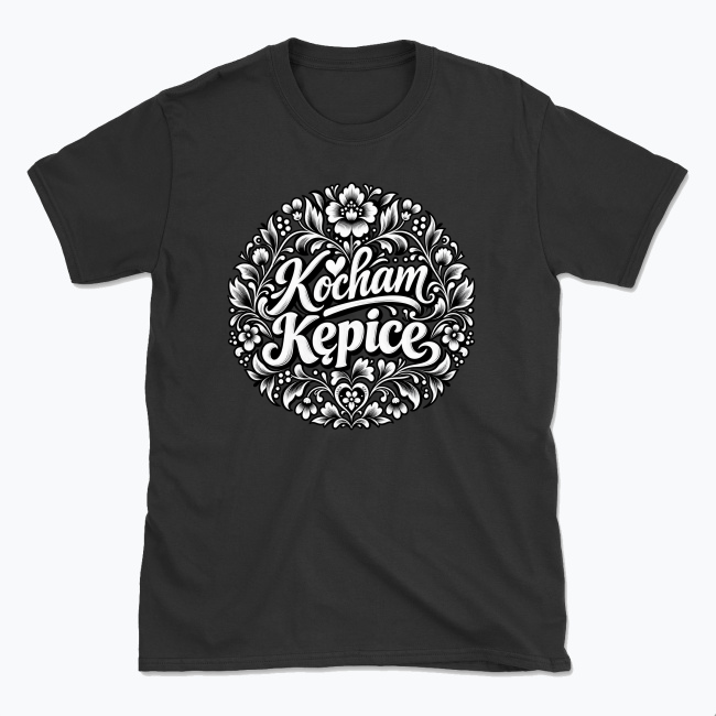 Kocham Kępice Folk Floral - T-shirt