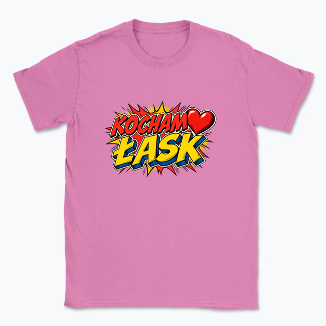 Kocham Łask Comic - T-shirt