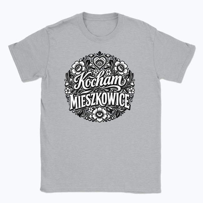 Kocham Mieszkowice Folk-Art - T-shirt