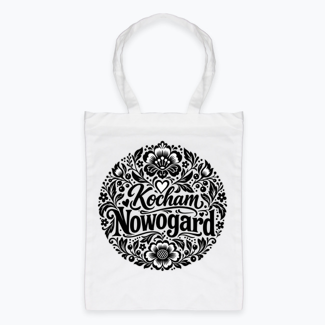 Kocham Nowogard Folk Floral - Torba