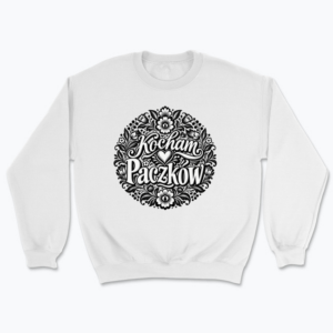 Kocham Paczków Folk Floral Badge - Bluza