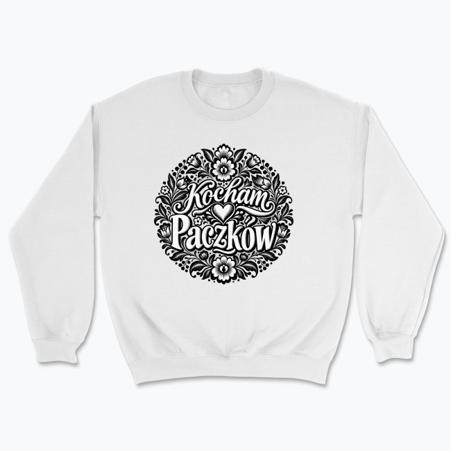 Kocham Paczków Folk Floral Badge - Bluza