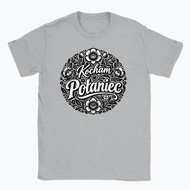 Kocham Połaniec Folk Floral - T-shirt