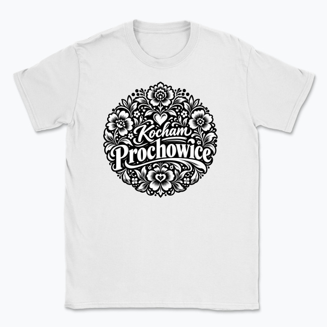 Kocham Prochowice Folk - T-shirt