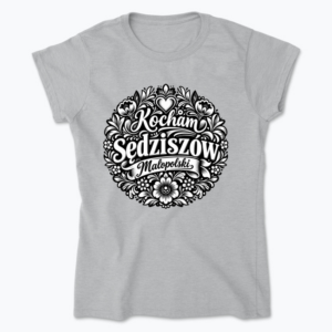 Kocham Sędziszów Małopolski Folk - Koszulka damska