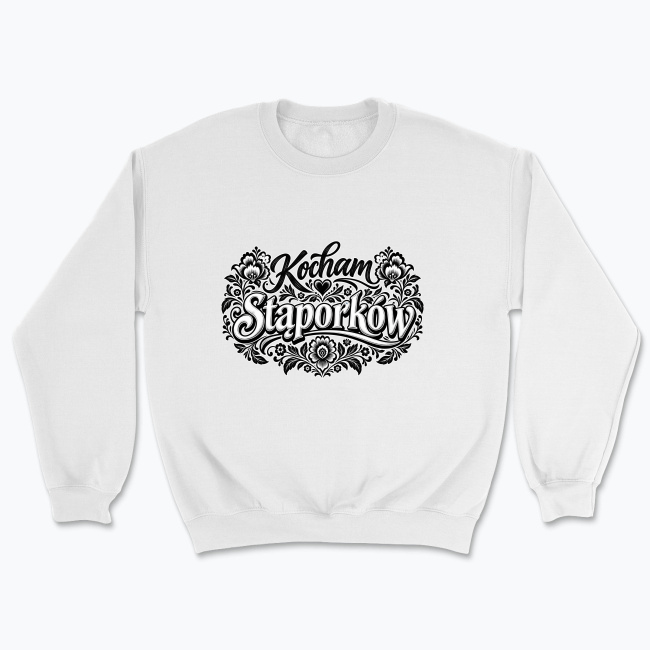 Kocham Stąporków Folk Floral - Bluza
