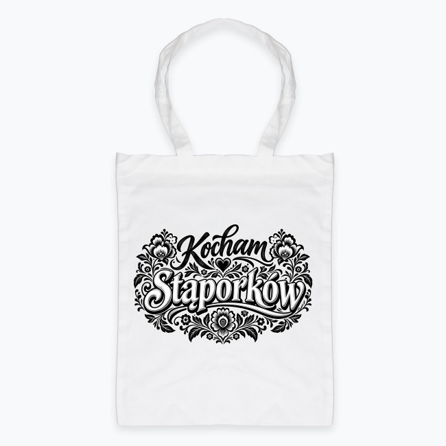 Kocham Stąporków Folk Floral - Torba