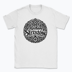 Kocham Strzyżów Folk Floral - T-shirt