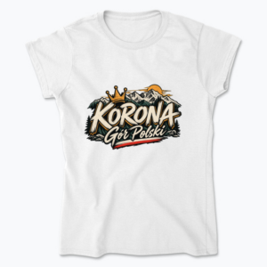Korona Gór Polski Vintage Mountain Crest - Koszulka damska