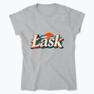 Łask Retro Screenprint - Koszulka damska