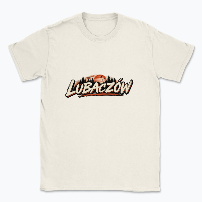 Lubaczów Retro Sunrise - T-shirt