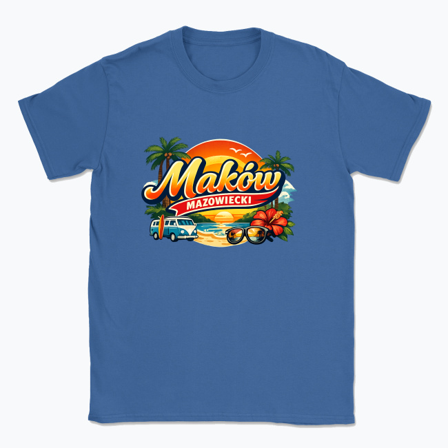 Maków Mazowiecki Tropical Sunset Logo - T-shirt