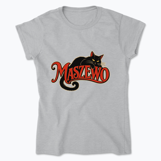 Maszewo Noir Cat - Koszulka damska