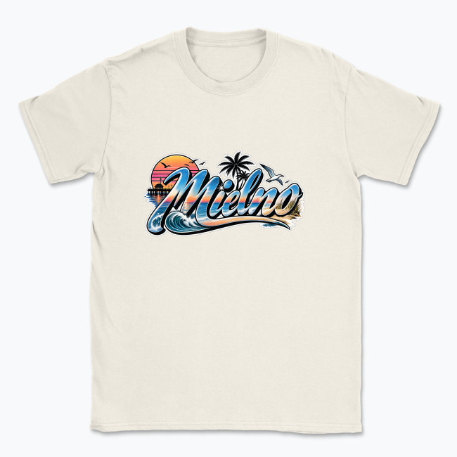 Mielno Retro Beach Sticker - T-shirt