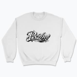 Monochrome Pszów Calligraphy - Bluza