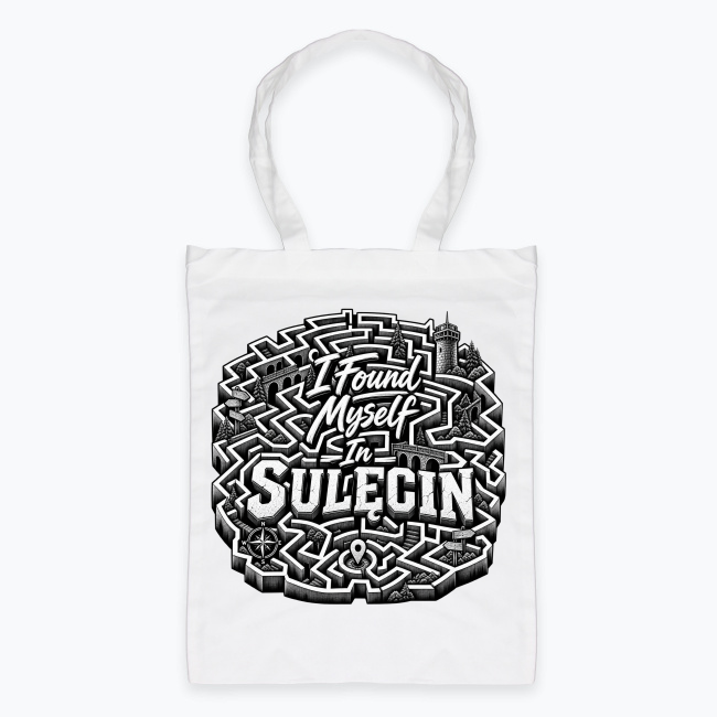 Monochrome SULĘCIN Maze - Torba