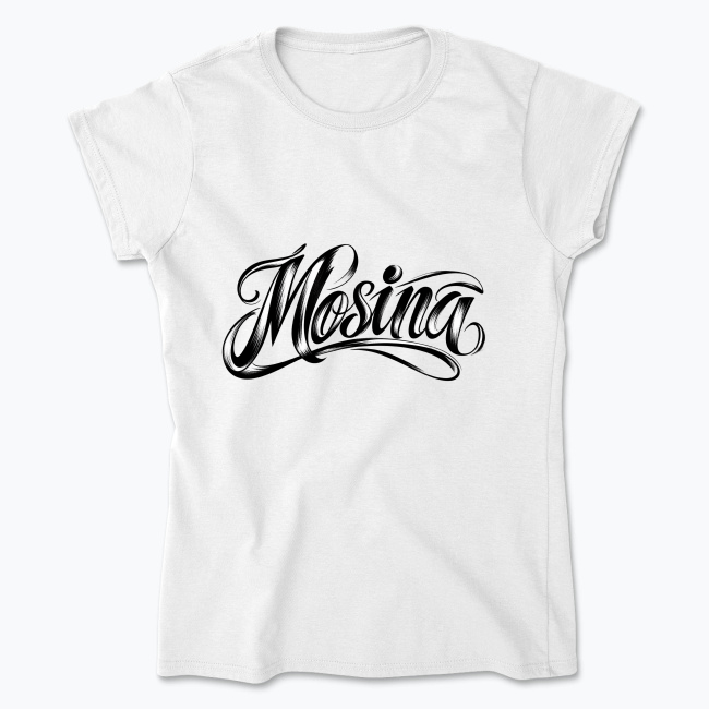 Mosina Brush Calligraphy - Koszulka damska