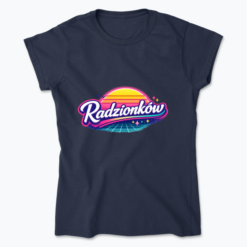 Nadruk w stylu Radzionków Retro Sunset - Koszulka damska