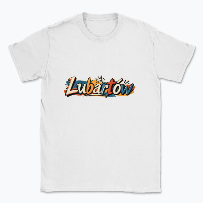 Napis graffiti Lo-fi Lubartów - T-shirt