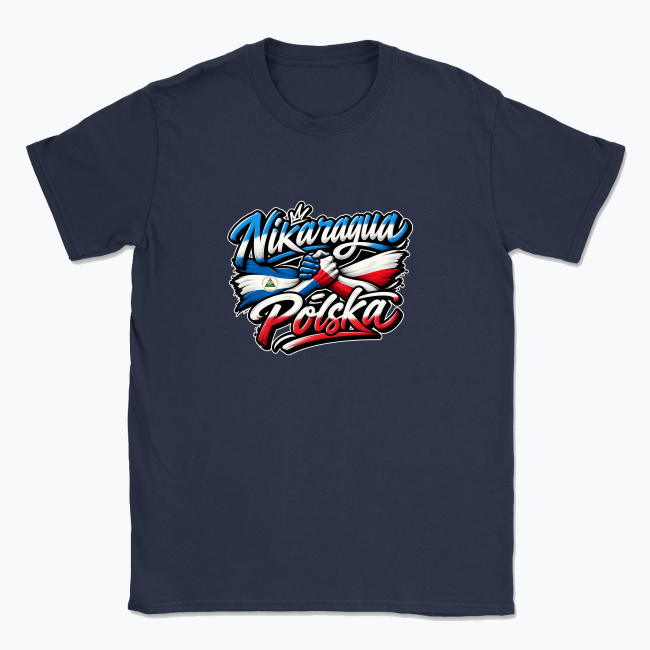 Nicaragua–Polska Friendship Crest - T-shirt