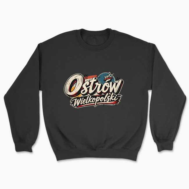 Ostrów Wielkopolski Retro Graffiti Sticker - Bluza