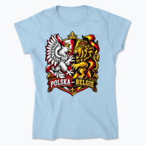Poland–Belgium Eagle and Lion - Koszulka damska