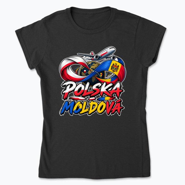 Poland–Moldova Travel - Koszulka damska