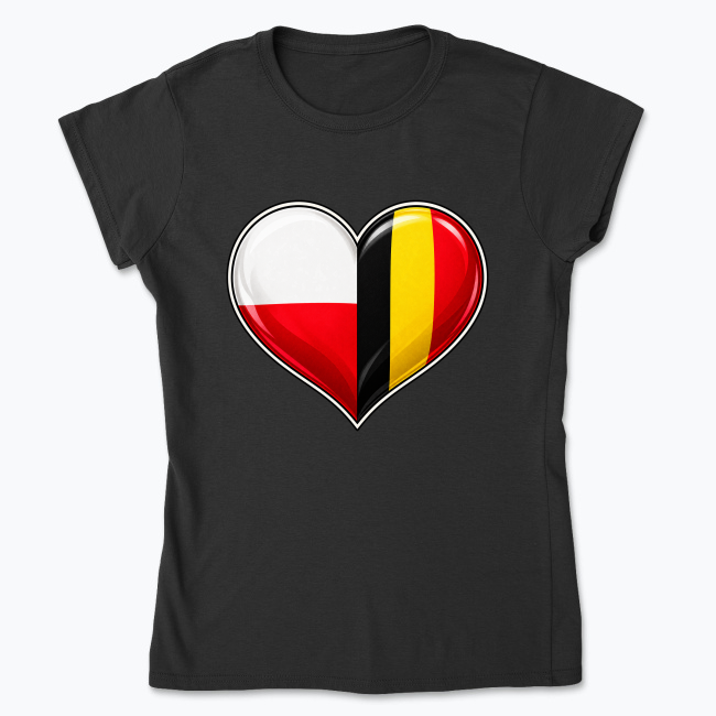 Polish-Belgian unity - Koszulka damska