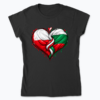 Polish Bulgarian Unity Heart - Koszulka damska
