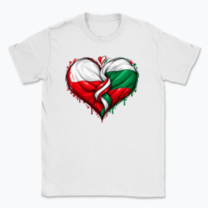 Polish Bulgarian Unity Heart - T-shirt