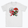Polish-Hungarian Flag Heart - T-shirt
