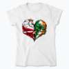 Polish-Irish Friendship Heart Emblem - Koszulka damska