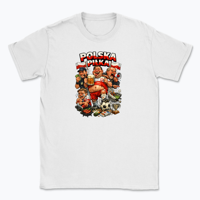 Polska Piłka w krzywym zwierciadle - T-shirt