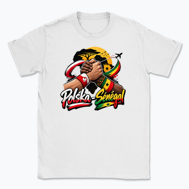 Polska–Sénégal Unity Handshake - T-shirt