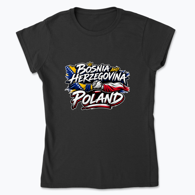 Polska vs Bosnia - Koszulka damska
