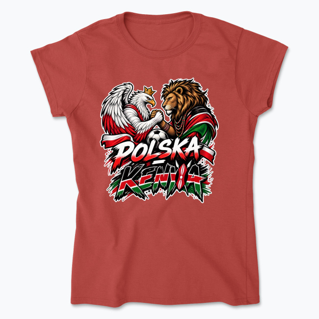 Polska vs Kenya - Koszulka damska