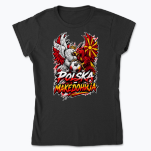 Polska vs Macedonia Eagle Showdown - Koszulka damska