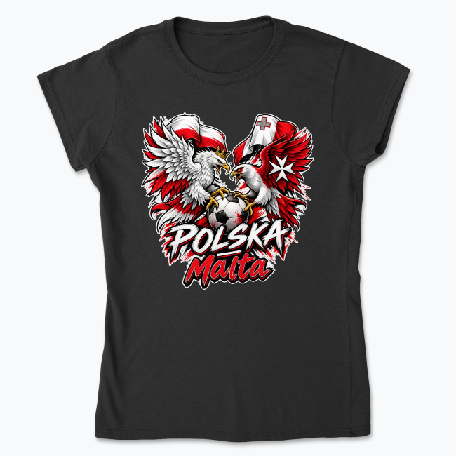 Polska vs Malta - Koszulka damska