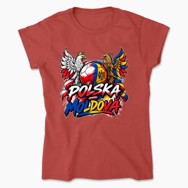 Polska vs Moldova - Koszulka damska