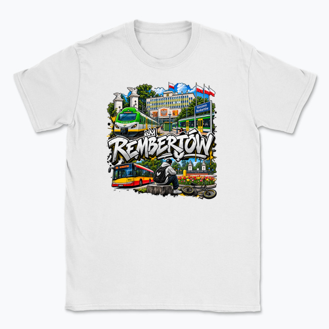 Rembertów Transit Graffiti Collage - T-shirt