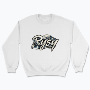 Rysy Mountain Brush Lettering - Bluza