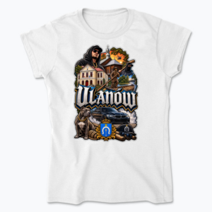 Ulanów Gothic Sticker Collage - Koszulka damska