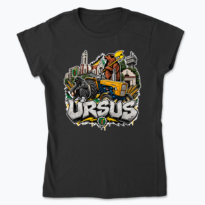 Ursus Graffiti Tractor Collage - Koszulka damska
