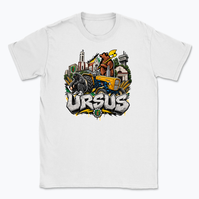 Ursus Graffiti Tractor Collage - T-shirt