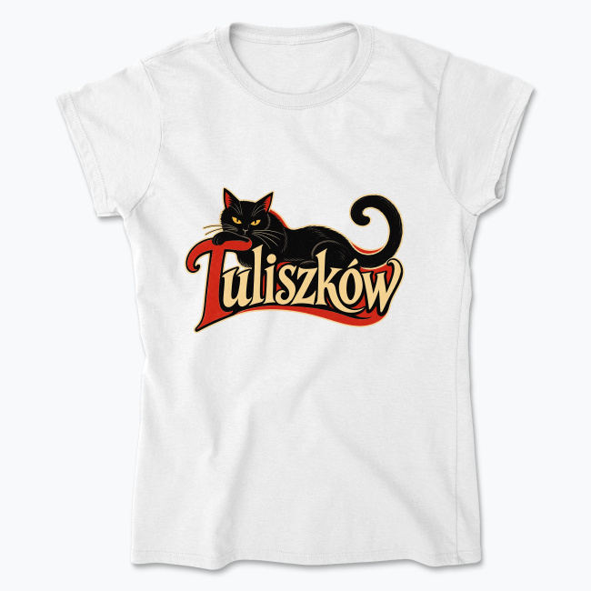 Vintage Black Cat Tuliszków - Koszulka damska