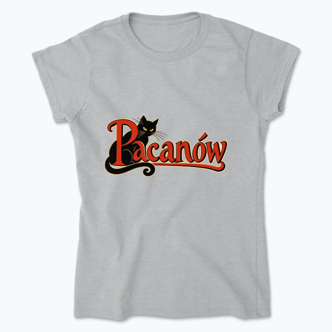 Vintage Chat Noir Pacanów - Koszulka damska