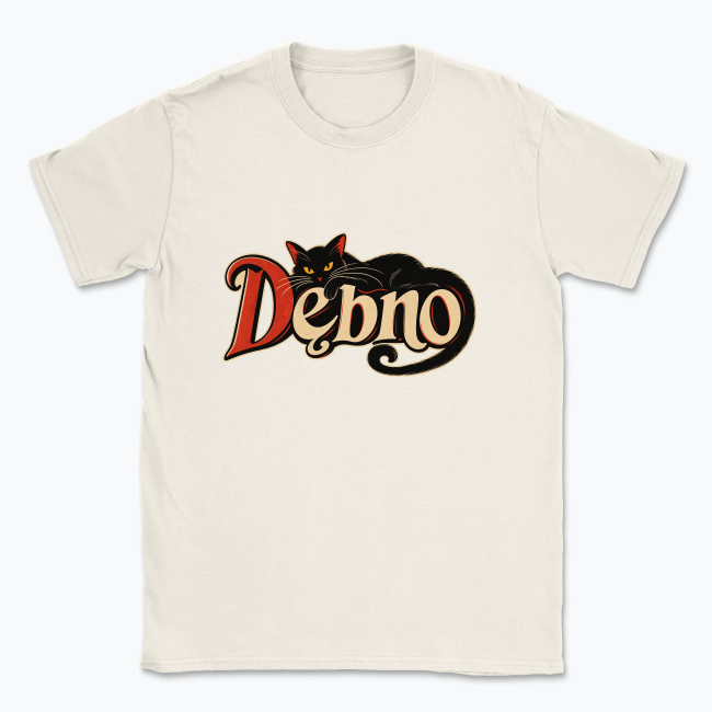 Vintage Dębno Cat Noir - T-shirt