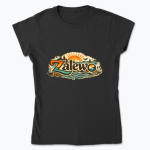 Zalewo Sunset Coffeehouse Art - Koszulka damska